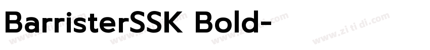 BarristerSSK Bold字体转换